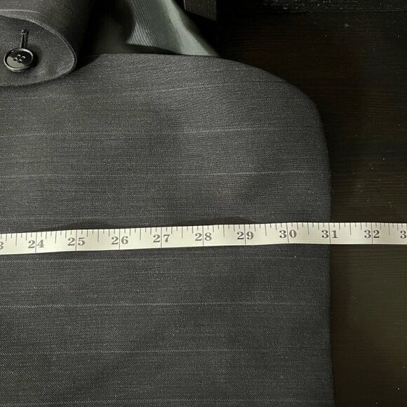 Mani Mens Blazer Size 41 Regular Made In Italy Bullock's Men's Store Wool Black - Picture 14 of 14